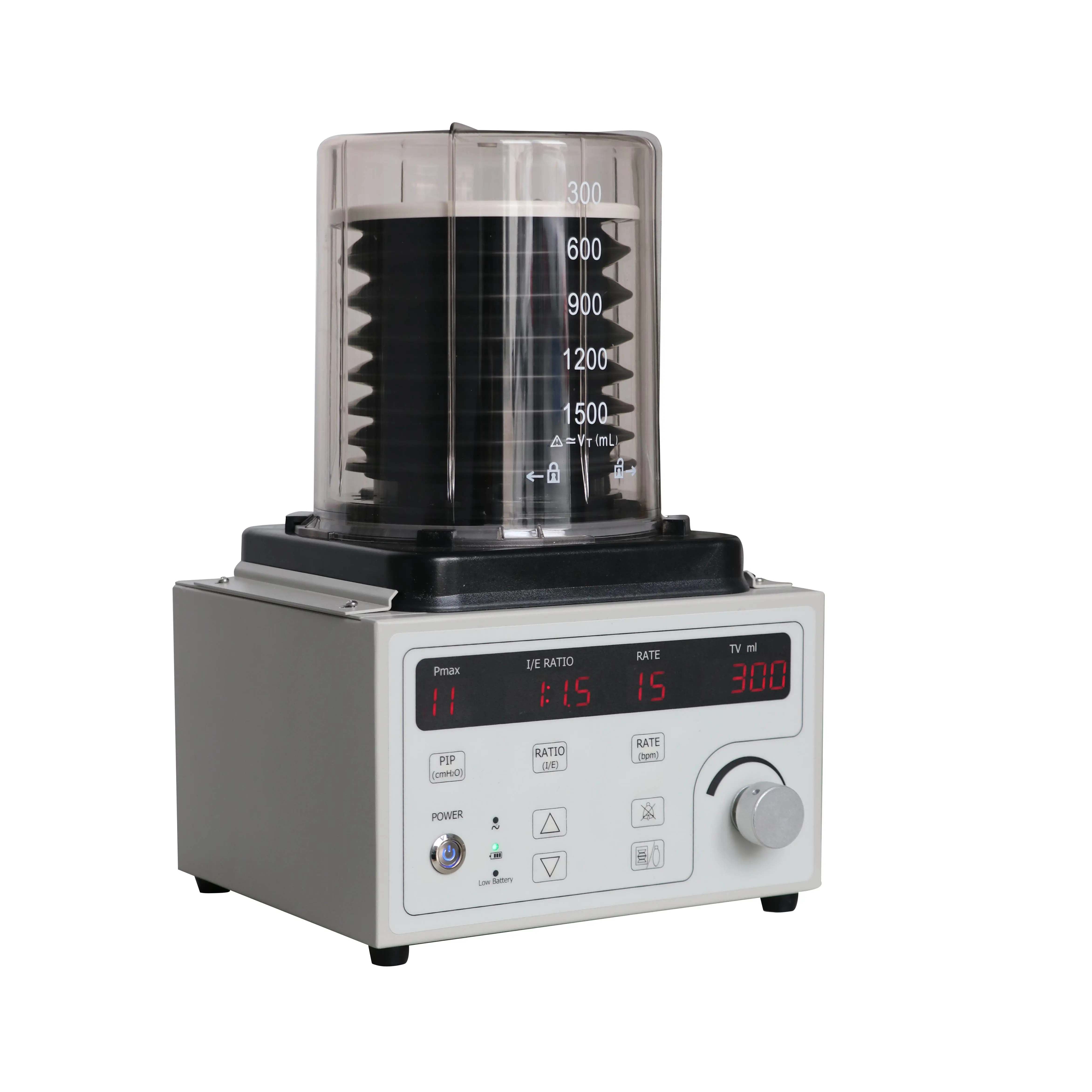 Portable veterinary anesthesia ventilator